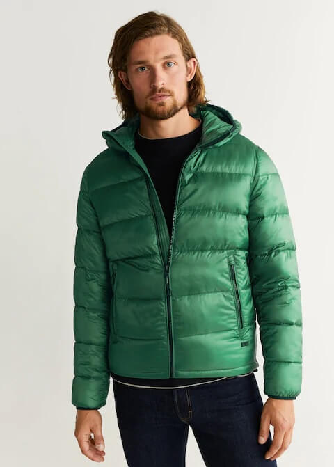 short puffer jacket mens