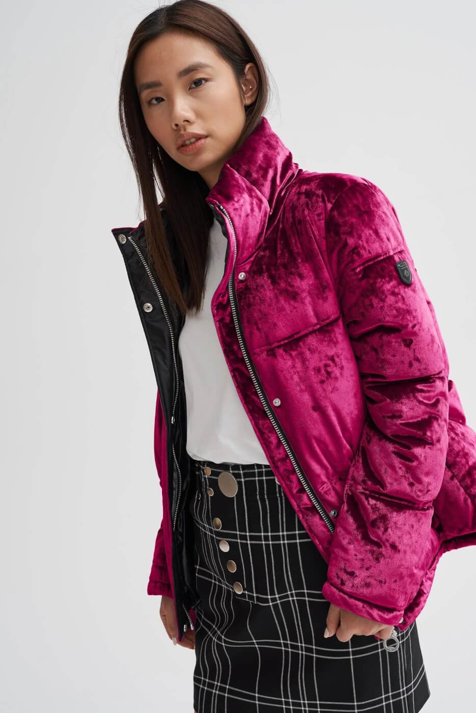 noize rosa lightweight puffer jacket