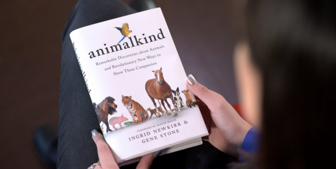 animalkind book being read in a lap
