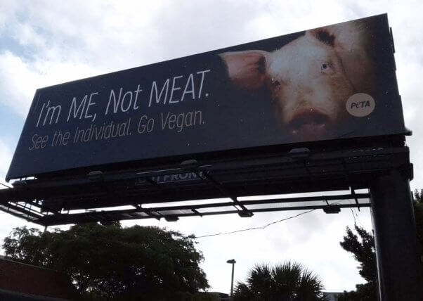 I'm ME, Not Meat PETA Billboard