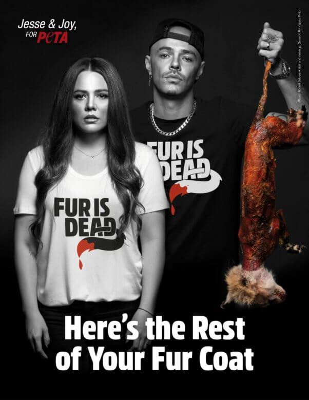 Jesse and Joy anti fur ad
