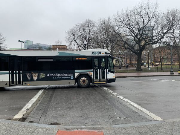 End Speciesism Bus Ad for Lent