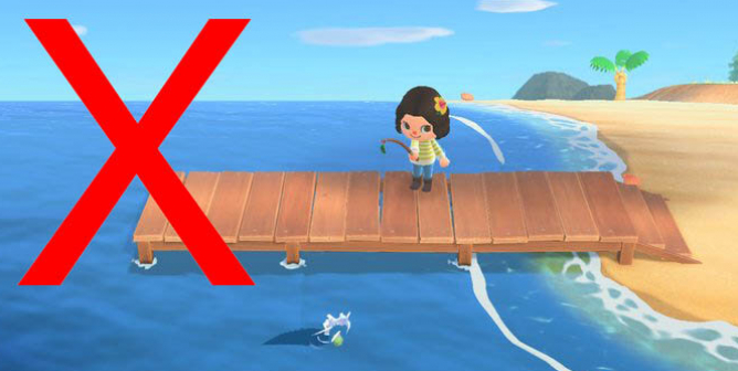 Character Fishing in Animal Crossing New Horizons Videogame