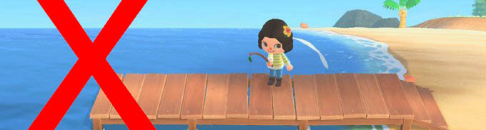 Character Fishing in Animal Crossing New Horizons Videogame