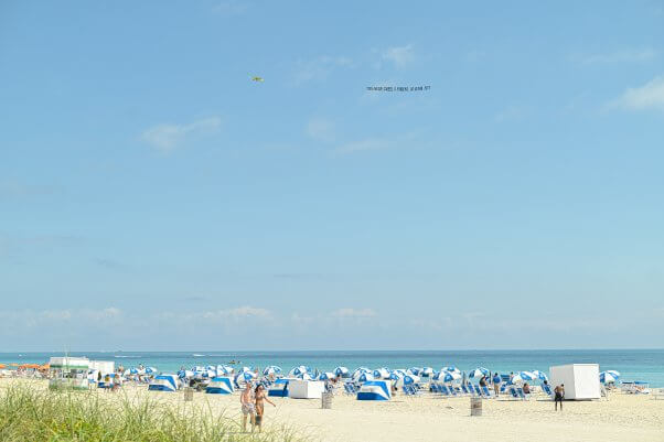 peta tofu pandemic plane banner flyover florida spring break 2021