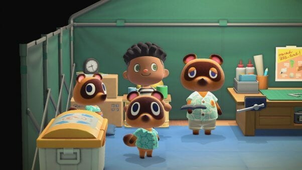 Tom Nook in animal crossing game