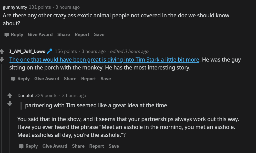 Jeff Lowe AMA
