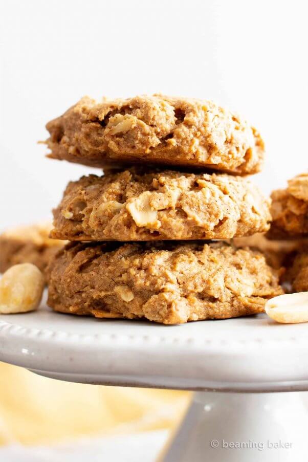 oil free healthy vegan peanut butter cookies