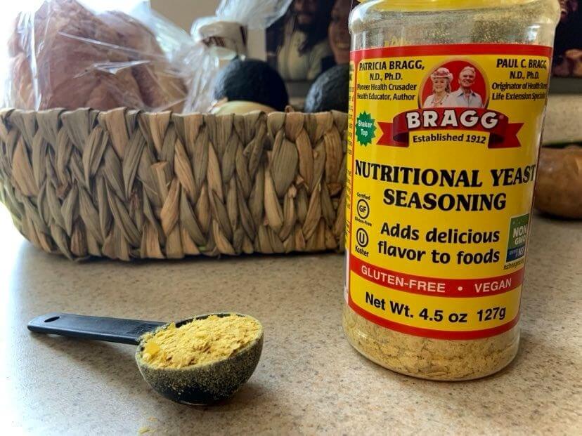 Nutritional yeast, vegan cheese