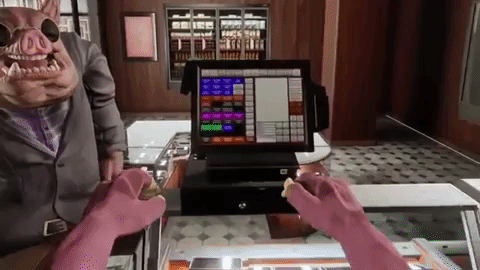 human meat being sold in human farm video game