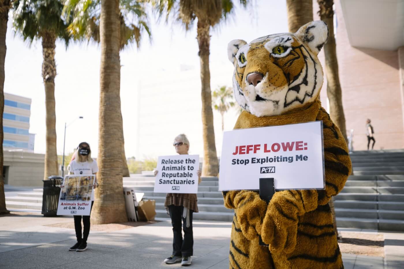 PETA Protest of Tiger King