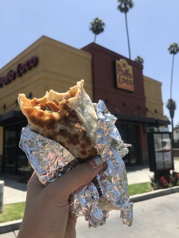 vegan el pollo loco burrito chickenless pollo