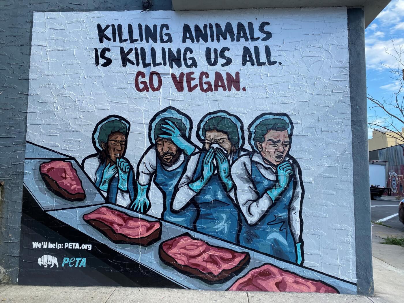 peta mural artwork by choice bison