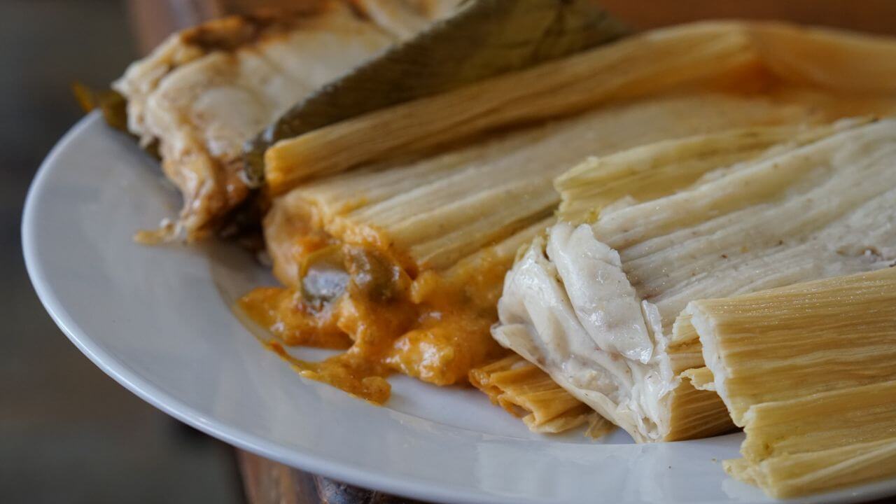 Tamales on a plate