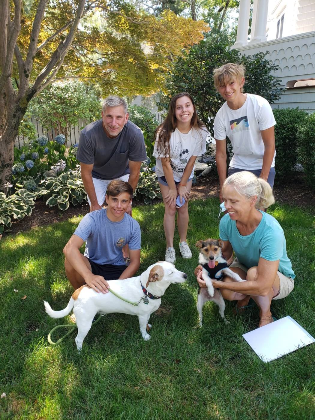 Bonnie with her new loving family