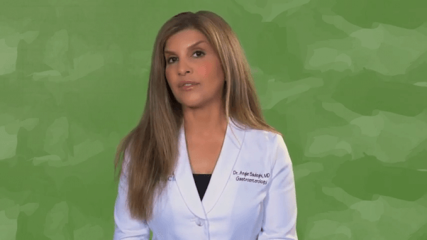 vegan gastroenterologist dr angie sadeghi PETA video 2020