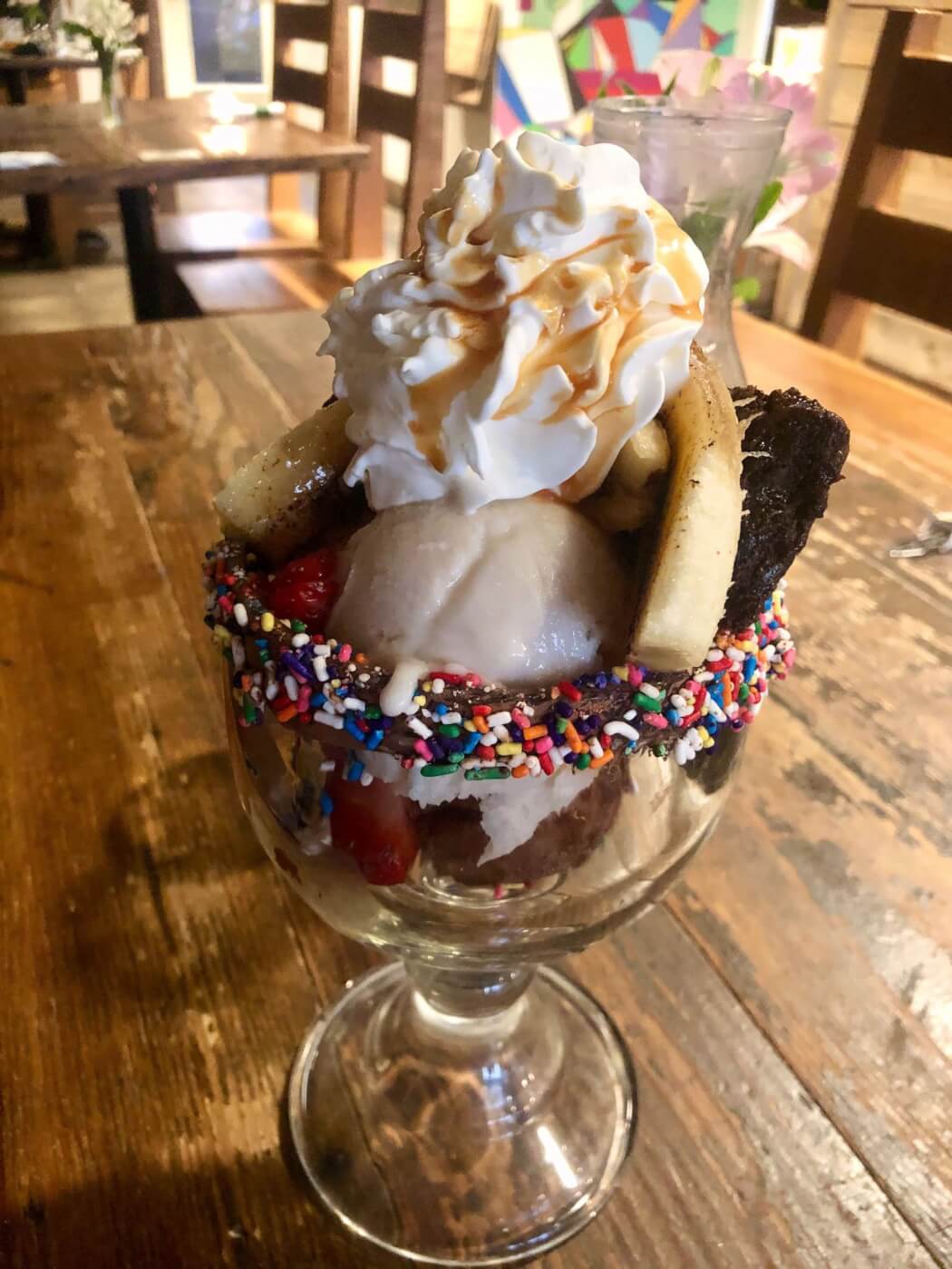 vegan ice cream sundae