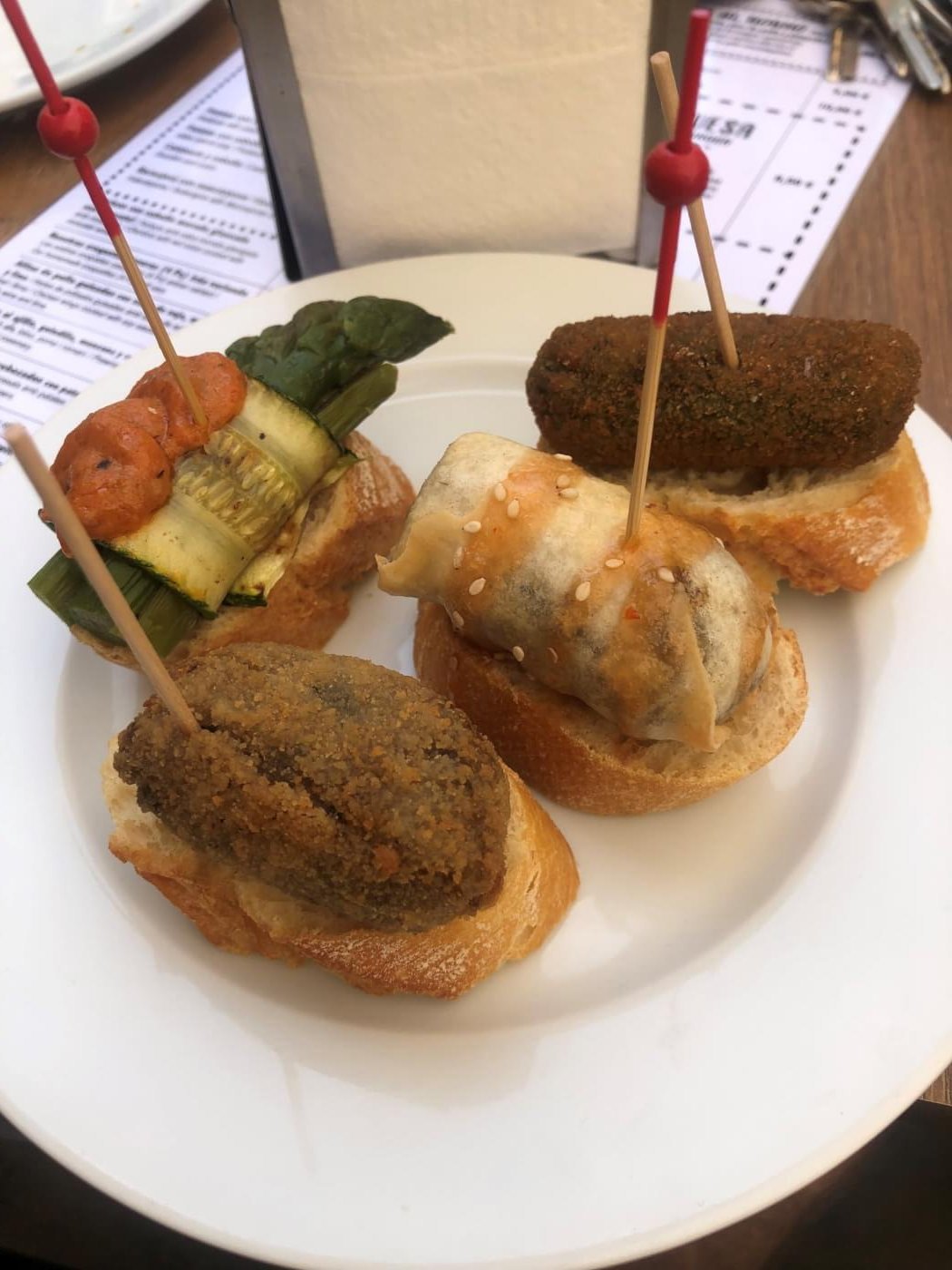 Vegan pinchos