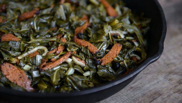 Savory Mixed Greens and ‘Bacon’