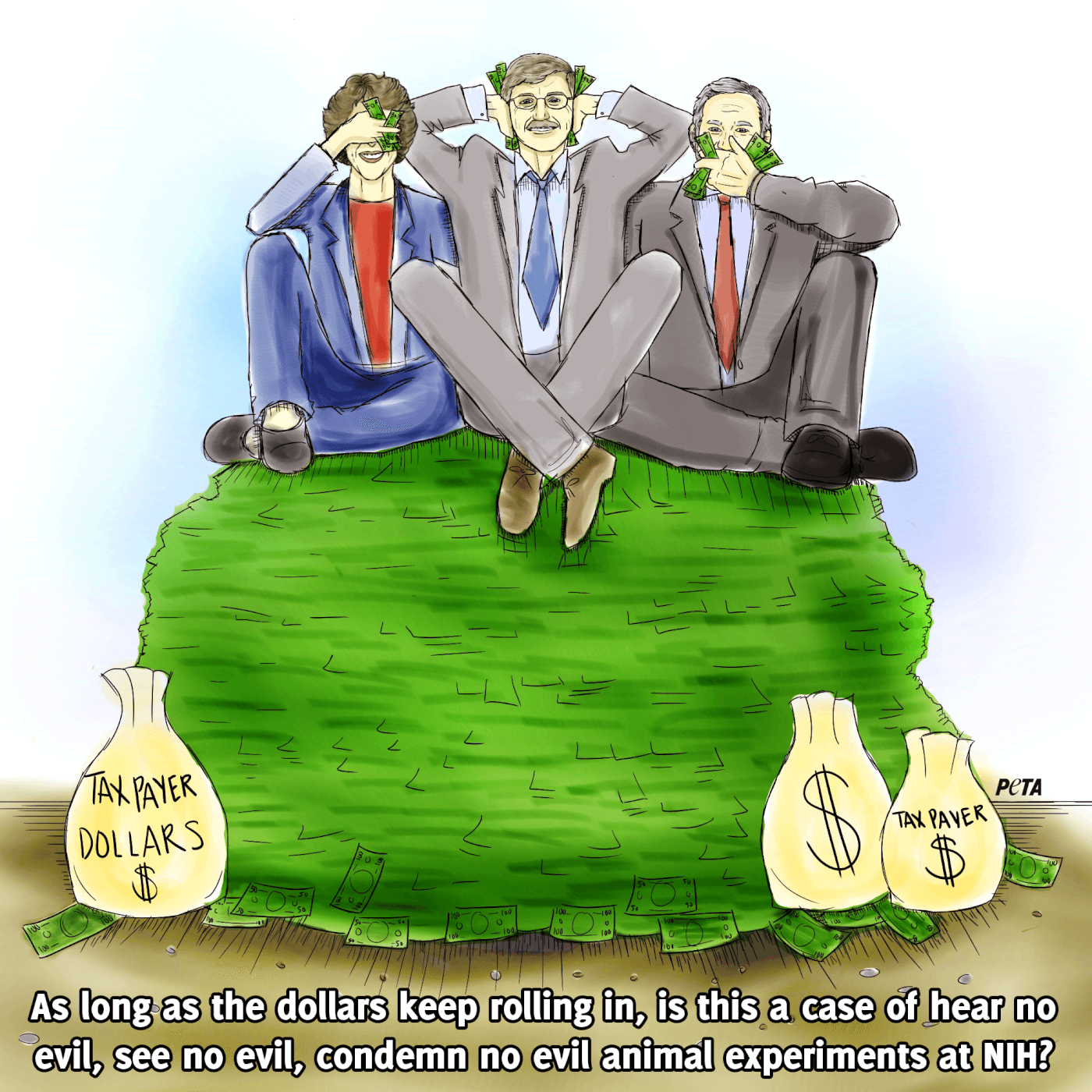 NIH directors sitting on top of taxpayer money