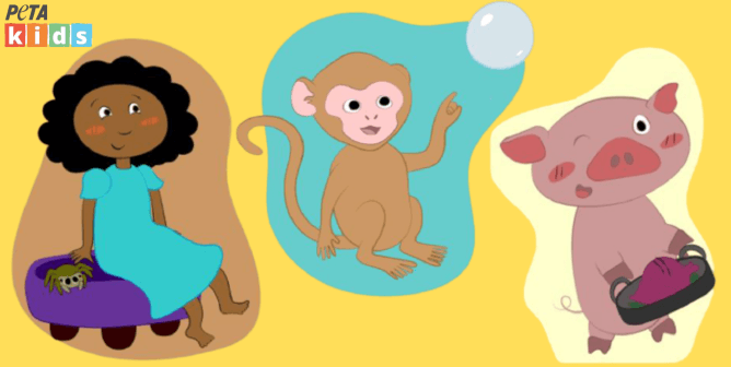 PETA kids drawings for nursery rhymes