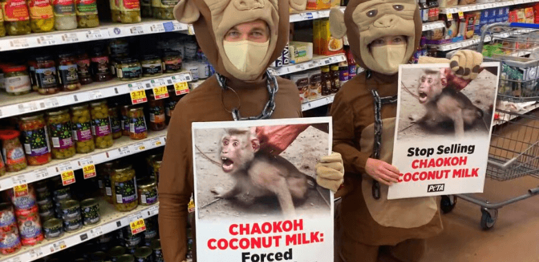 PETA Primates Tell Kroger, 'Stop the Monkey Business!'