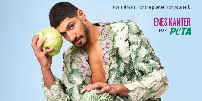 Enes Kanter vegan ad