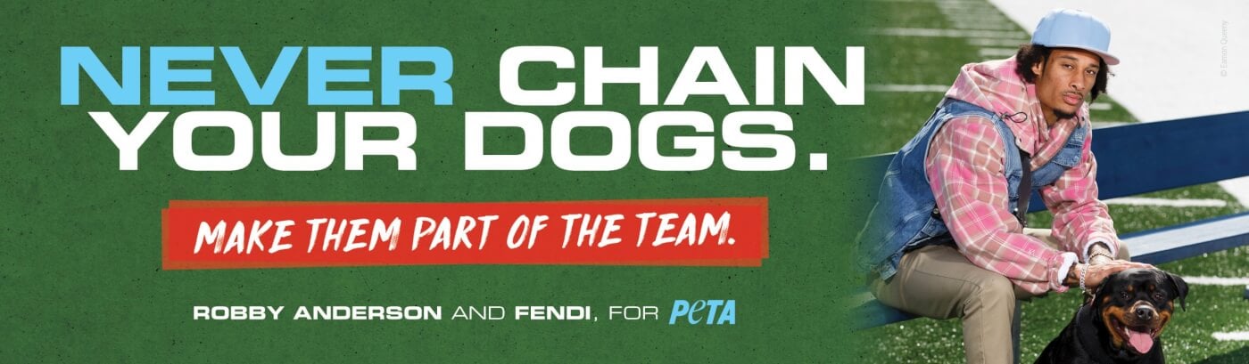 Robby Anderson and Fendi for PETA