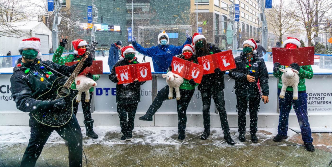 No wool caroling event