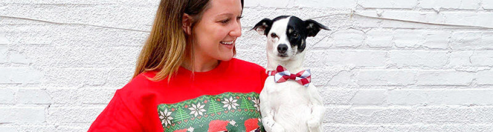 custom animal companion photo ugly christmas sweater
