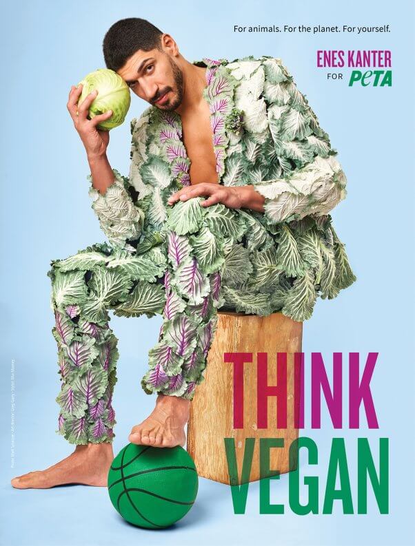 Enes Kanter go vegan ad for PETA