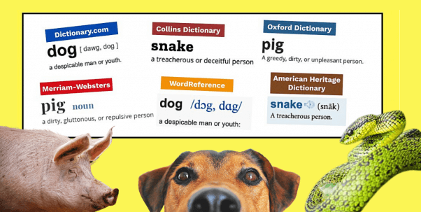PETA dictionary disputes