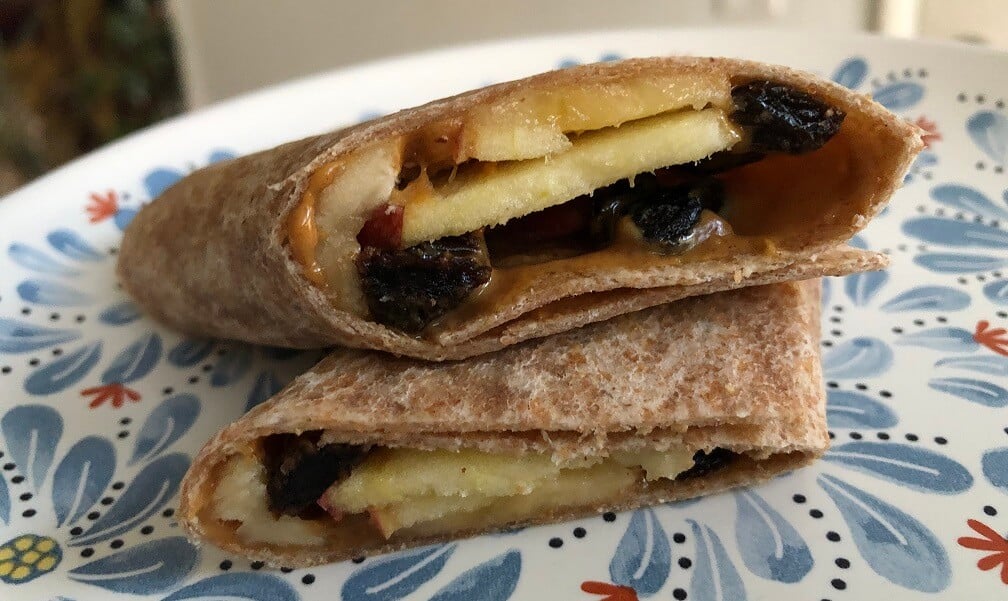 Vegan Peanut Butter Breakfast Wrap