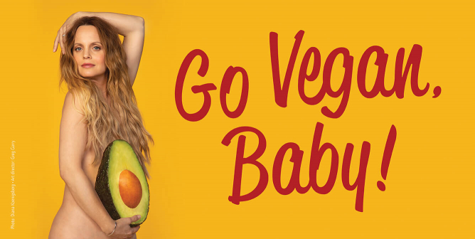 Pregnant Mena Suvari Urges Everyone to ‘Go Vegan, Baby!’ in New PETA Ad