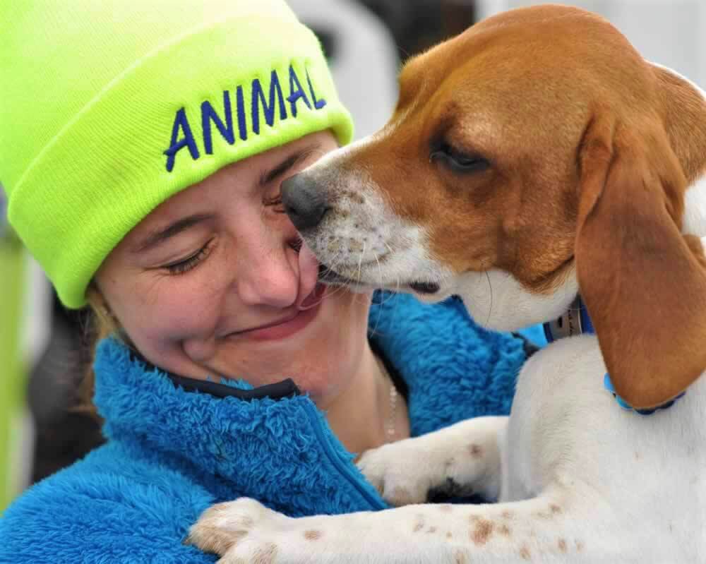 CAP worker with dog