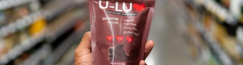 u-luv vegan cookies brownie flavor