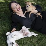 Carla Morrison and dogs in PETA Latino ad