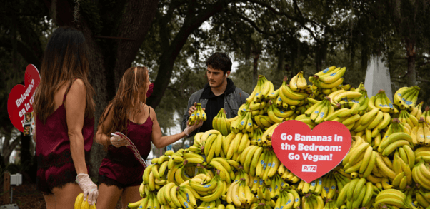 PETA Pushes Bananas as Valentine’s Day Bedroom Boosters
