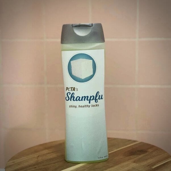 PETA's tofu beauty products: Shampfu