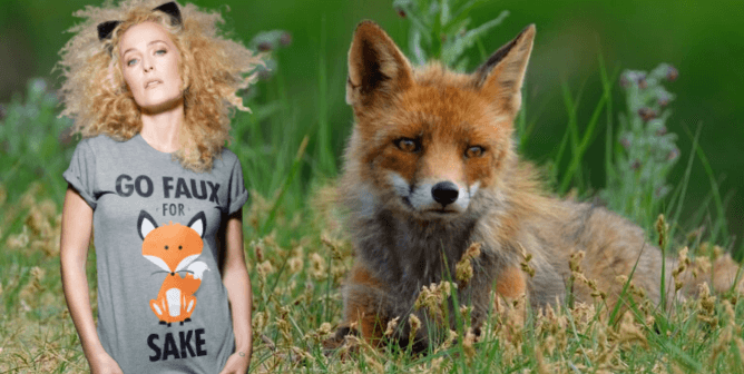 Go Faux Gillian Anderson and fox