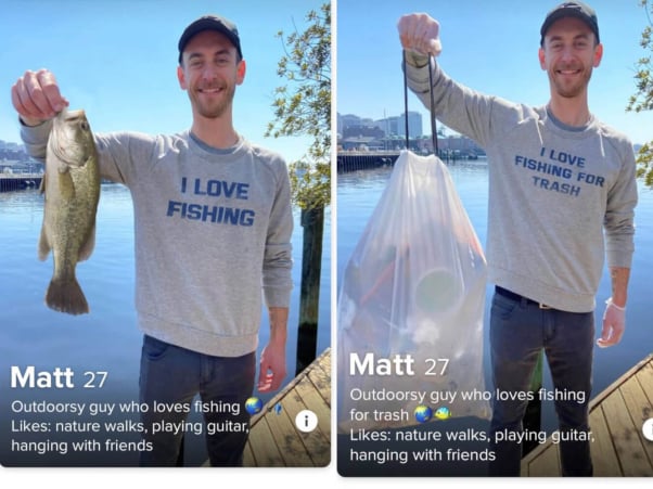 Tinder experiment: Fisherman vs, Trash Fisher