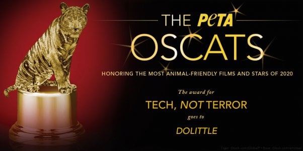 Doolittle movie earns peta oscat award