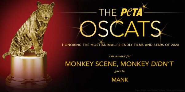 PETA Awards Mank film an Oscat award