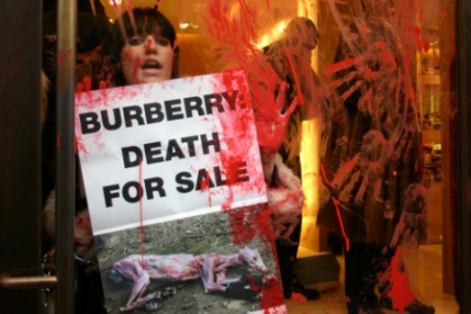 PETA anti fur protest at Burberry in London 5.jpg