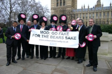 PETA bear fur MP protest with Glenda Jackson and others.jpg