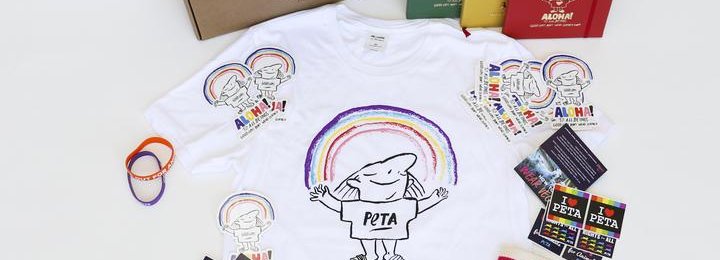 PETA x Good Guys Don't Wear Leather Pride Box Contents