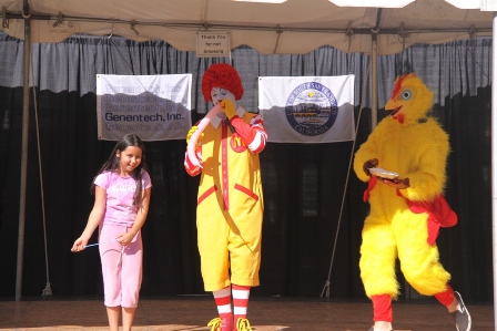 Ronald gets pied