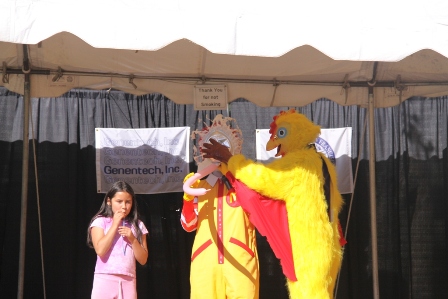 Ronald gets pied