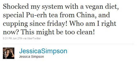 Jessica Simpson Tweet