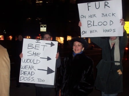 Fur protest
